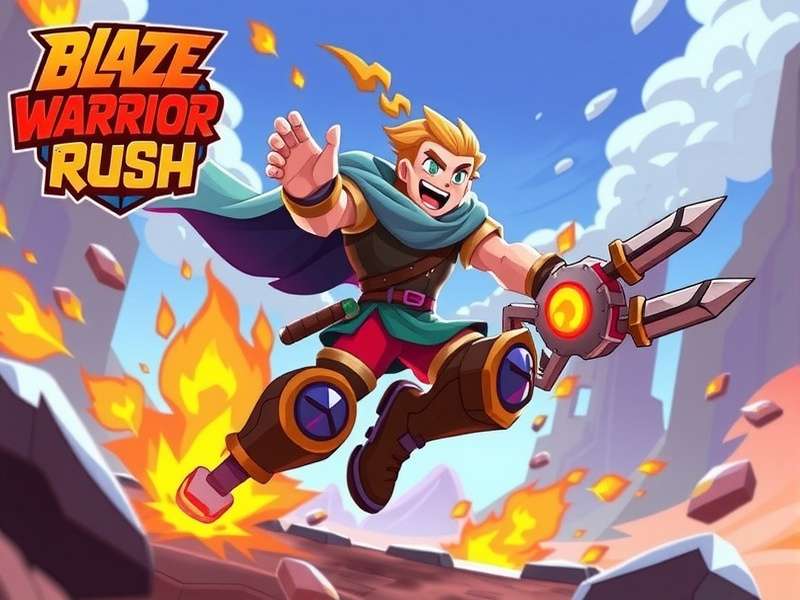 Blaze Warrior Rush Game Hero Image
